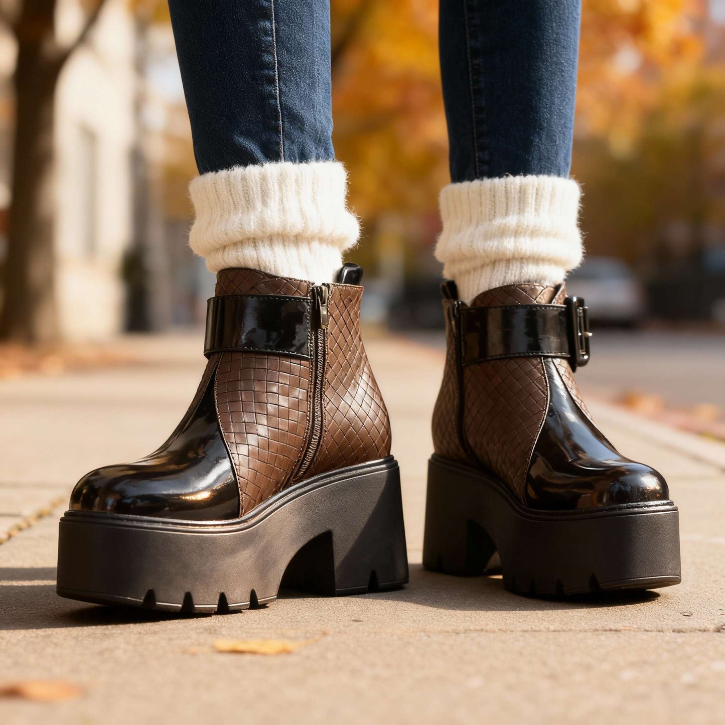 Women's Vegan Leather Ankle Boots Corvine