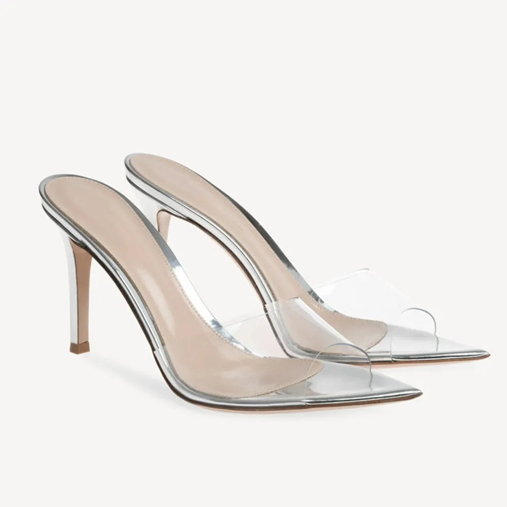 Women's Vegan Leather Peep Toe Heels Corvine