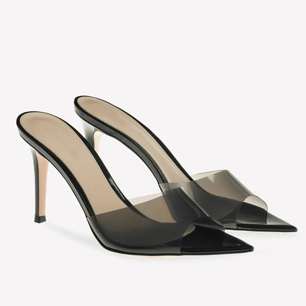 Women's Vegan Leather Peep Toe Heels Corvine