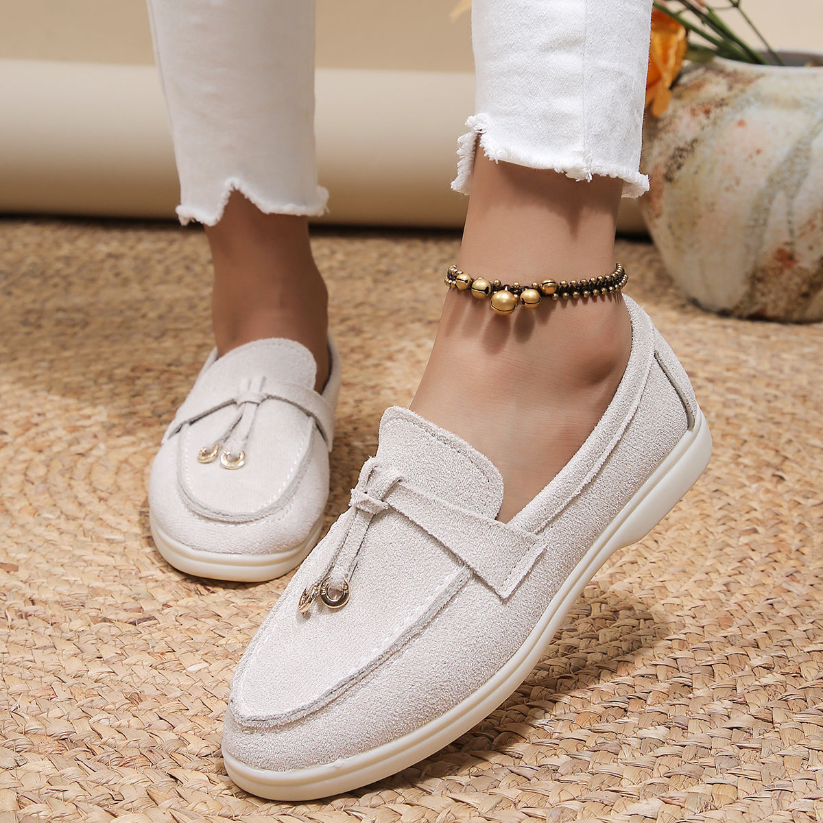 Women's Velvety Texture Loafers Corvine