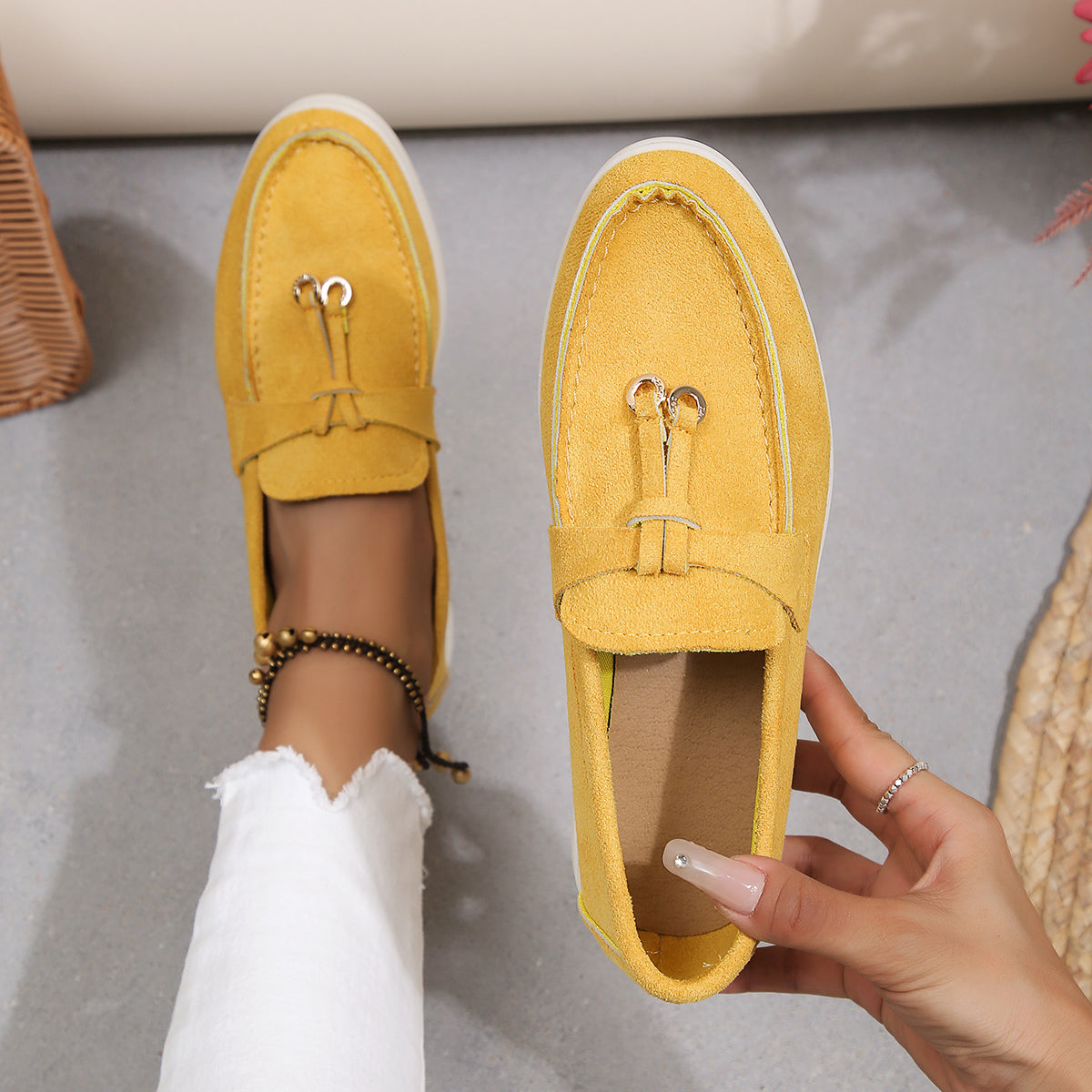 Women's Velvety Texture Loafers Corvine