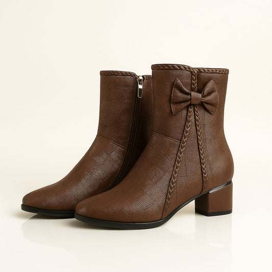 Women's Water-Resistant Vegan Leather Booties Corvine