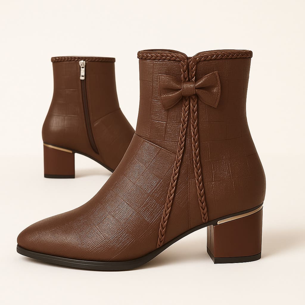 Women's Water-Resistant Vegan Leather Booties Corvine