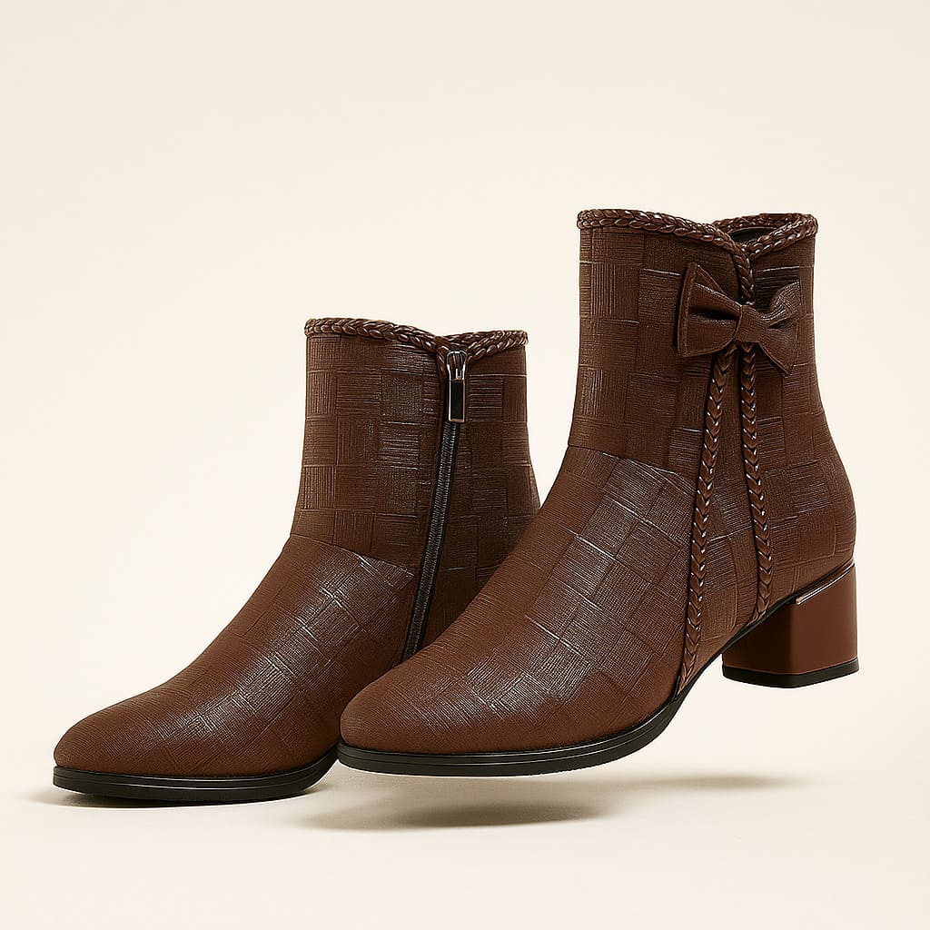 Women's Water-Resistant Vegan Leather Booties Corvine