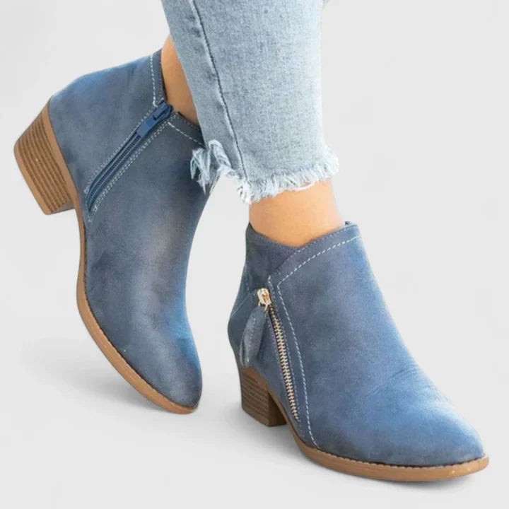 Women's Waterproof Black Ankle Boots Corvine