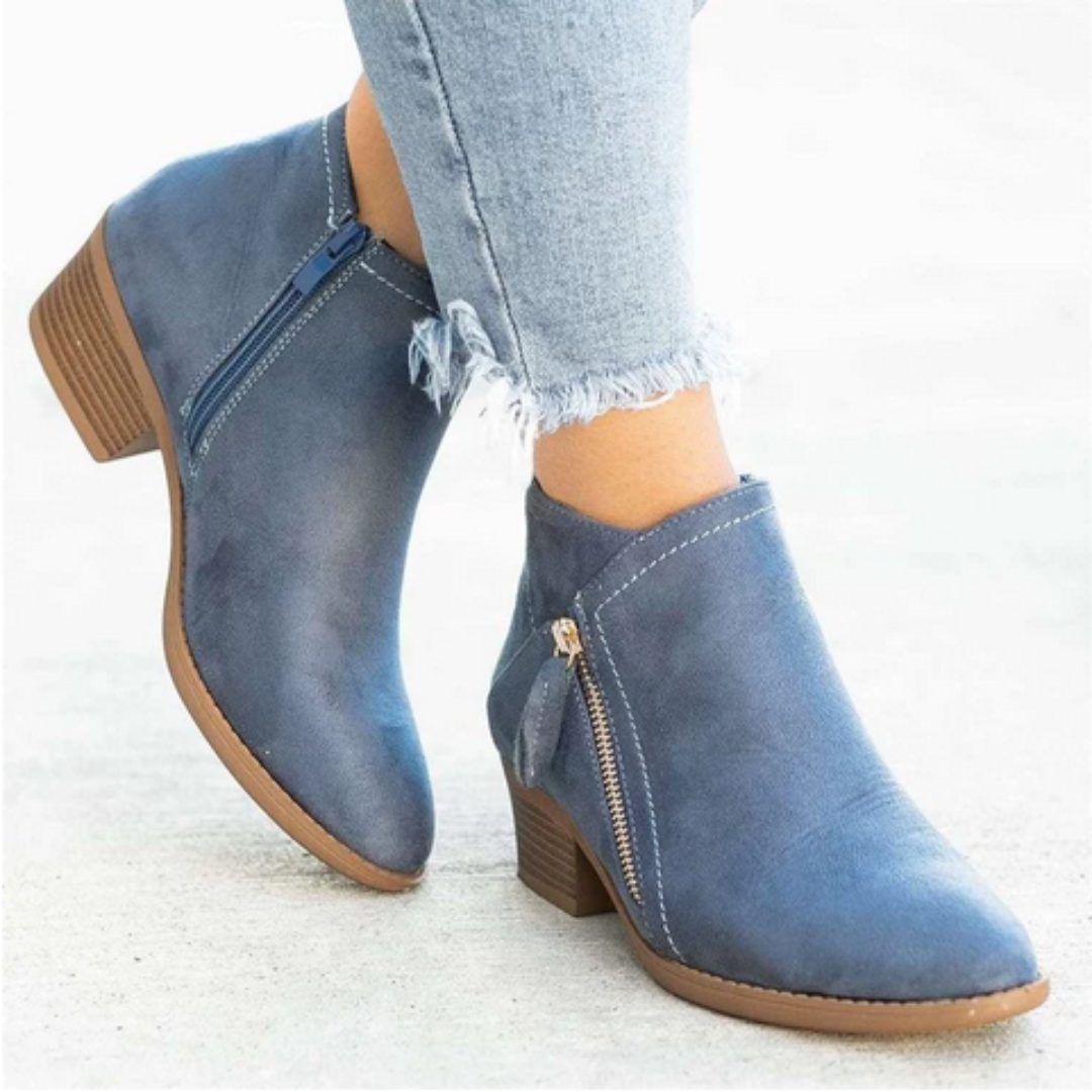Women's Waterproof Black Ankle Boots Corvine