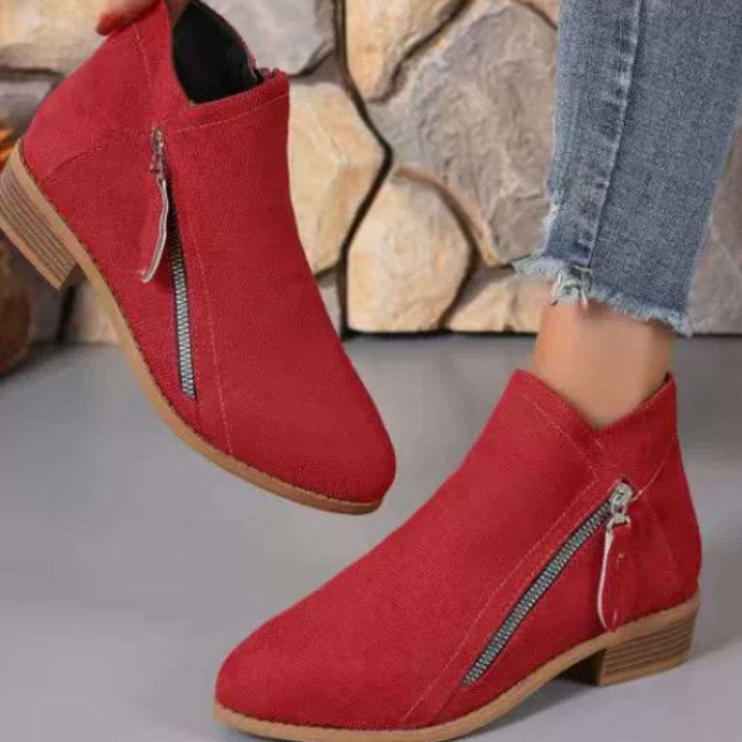 Women's Waterproof Black Ankle Boots Corvine