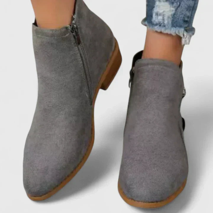 Women's Waterproof Black Ankle Boots Corvine