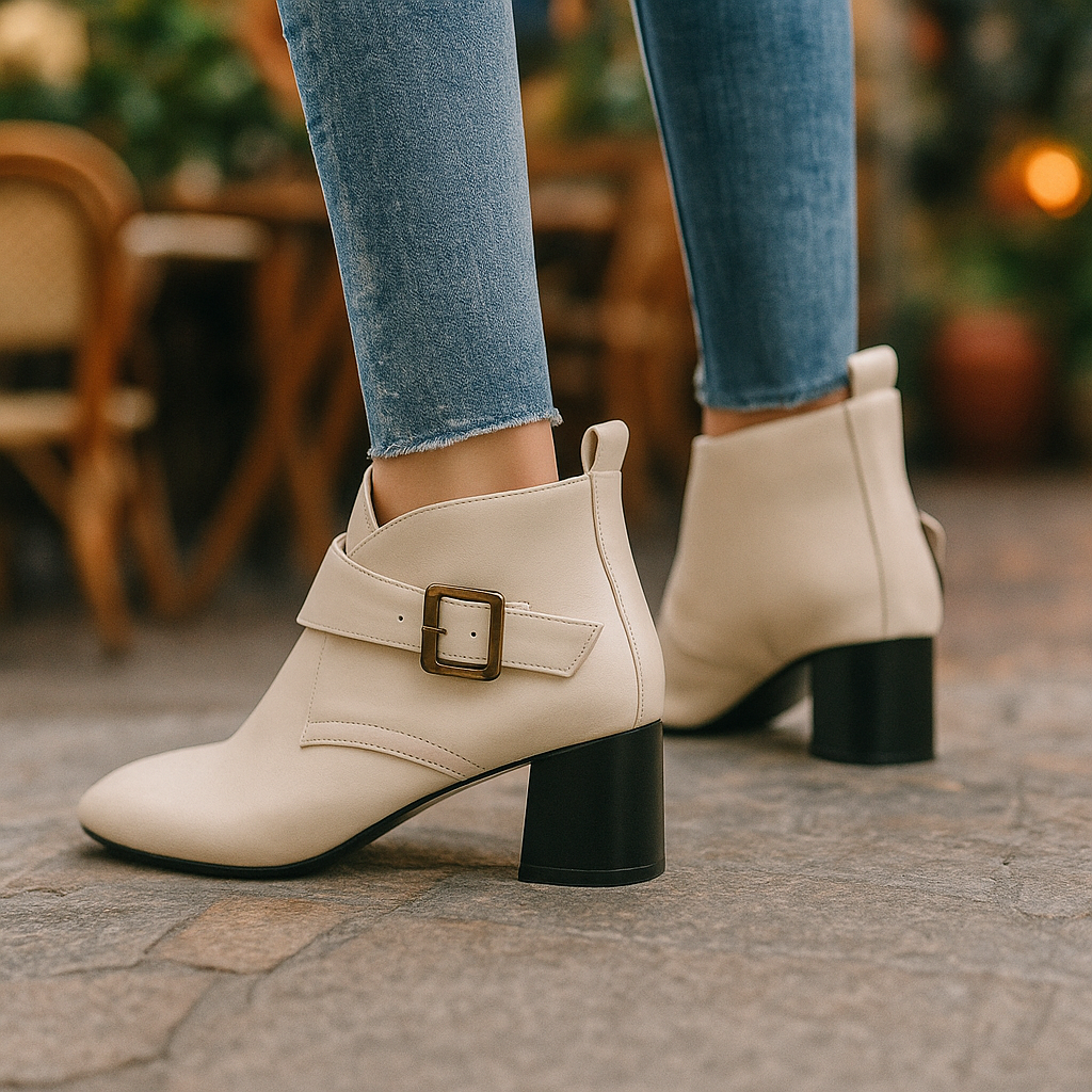 Women's Weather-Resistant Faux Leather Ankle Boots Corvine