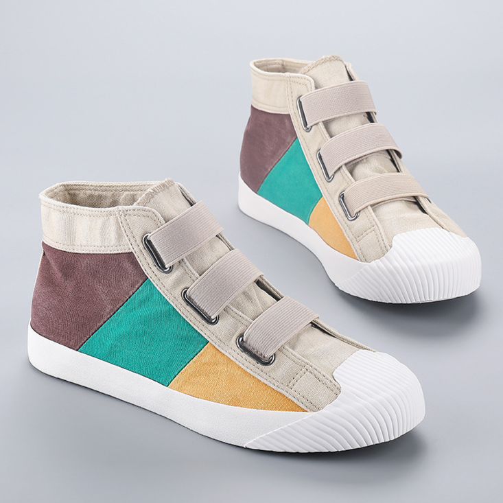 Women's Woven Canvas Retro Trainers Corvine