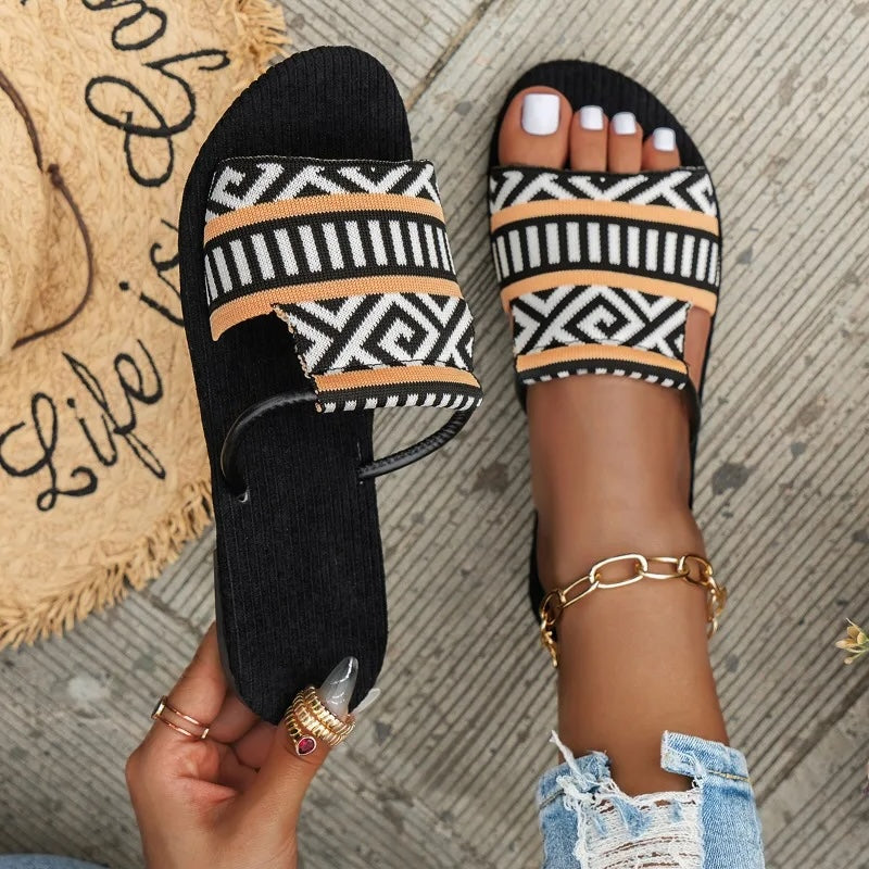 Women's Woven Fabric Slide Sandals Corvine