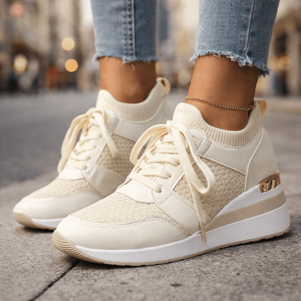 Women's Woven Mesh Casual Slip On Trainers Corvine