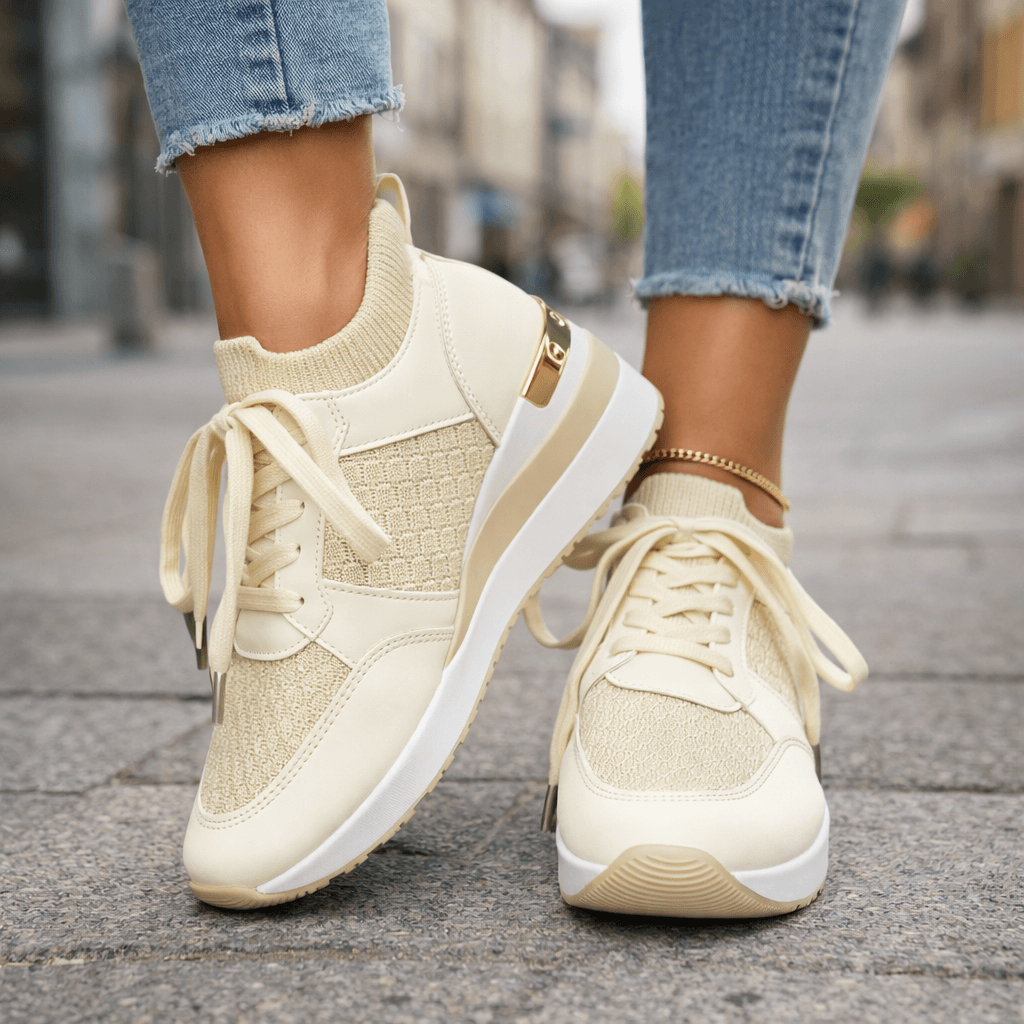 Women's Woven Mesh Casual Slip On Trainers Corvine