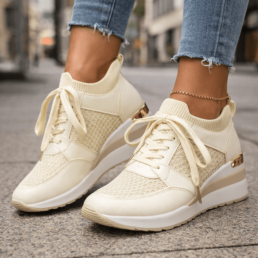 Women's Woven Mesh Casual Slip On Trainers Corvine