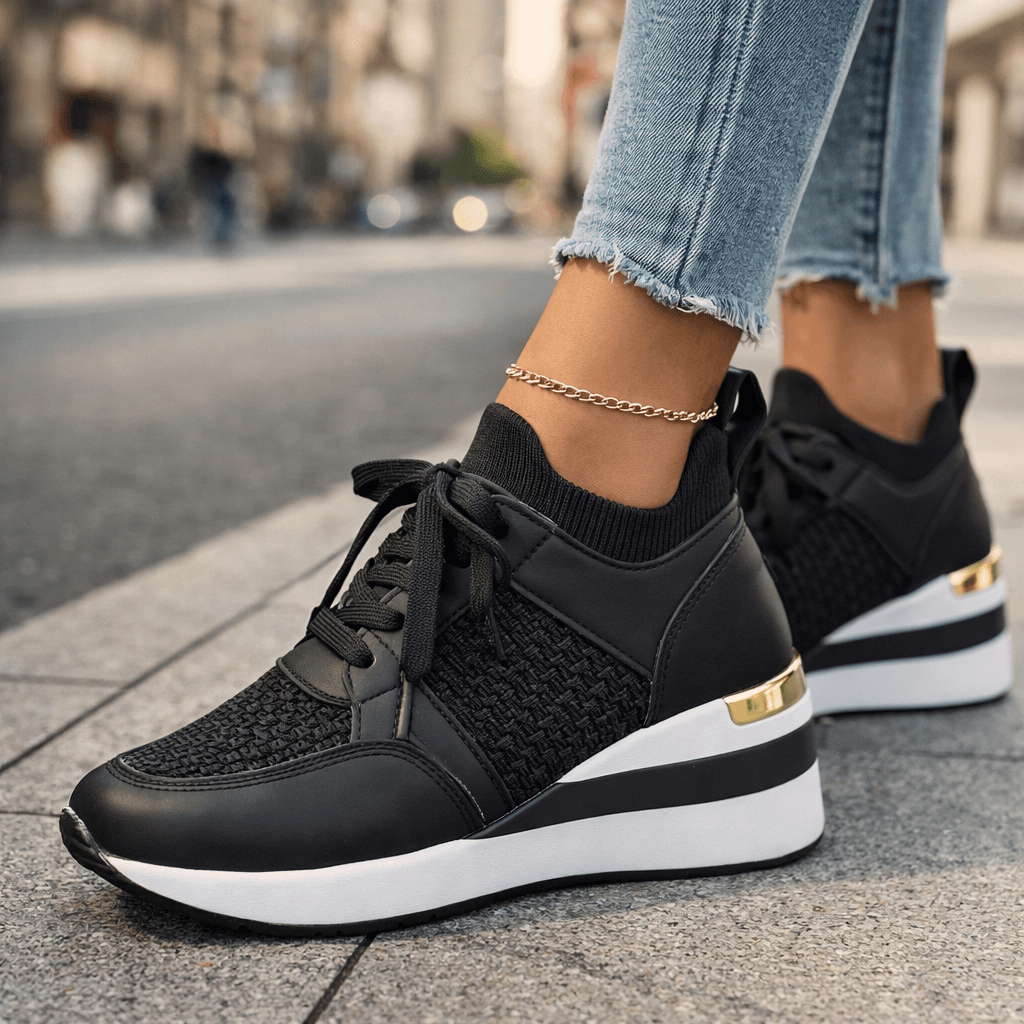 Women's Woven Mesh Casual Slip On Trainers Corvine