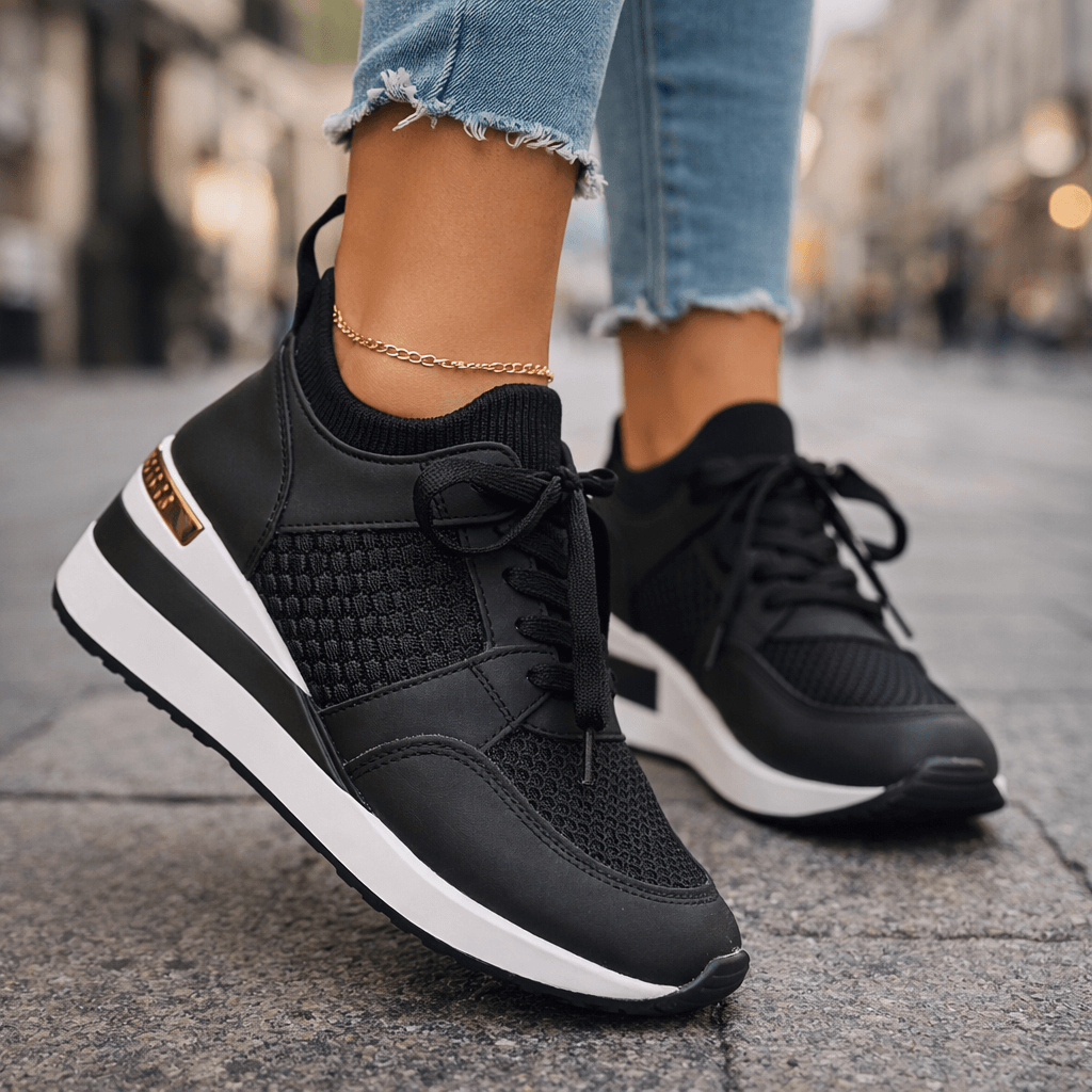 Women's Woven Mesh Casual Slip On Trainers Corvine
