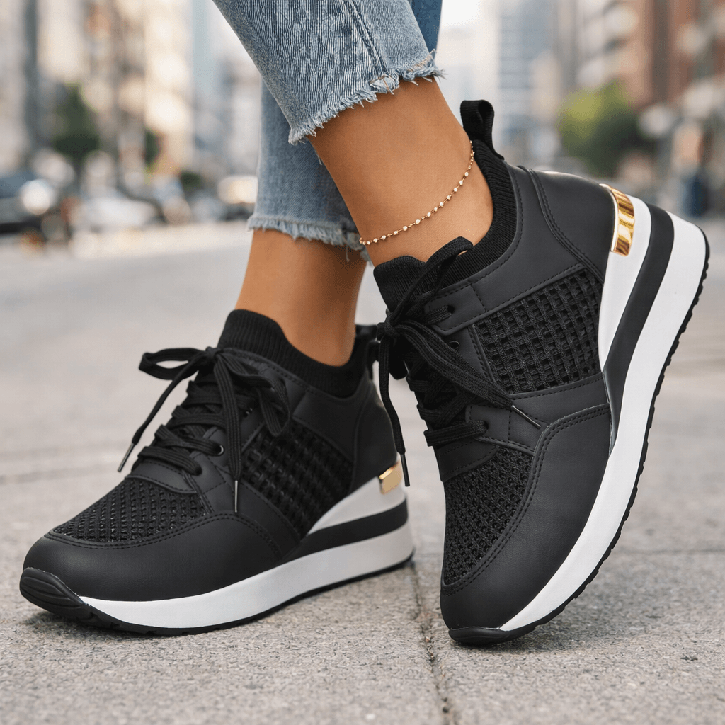Women's Woven Mesh Casual Slip On Trainers Corvine