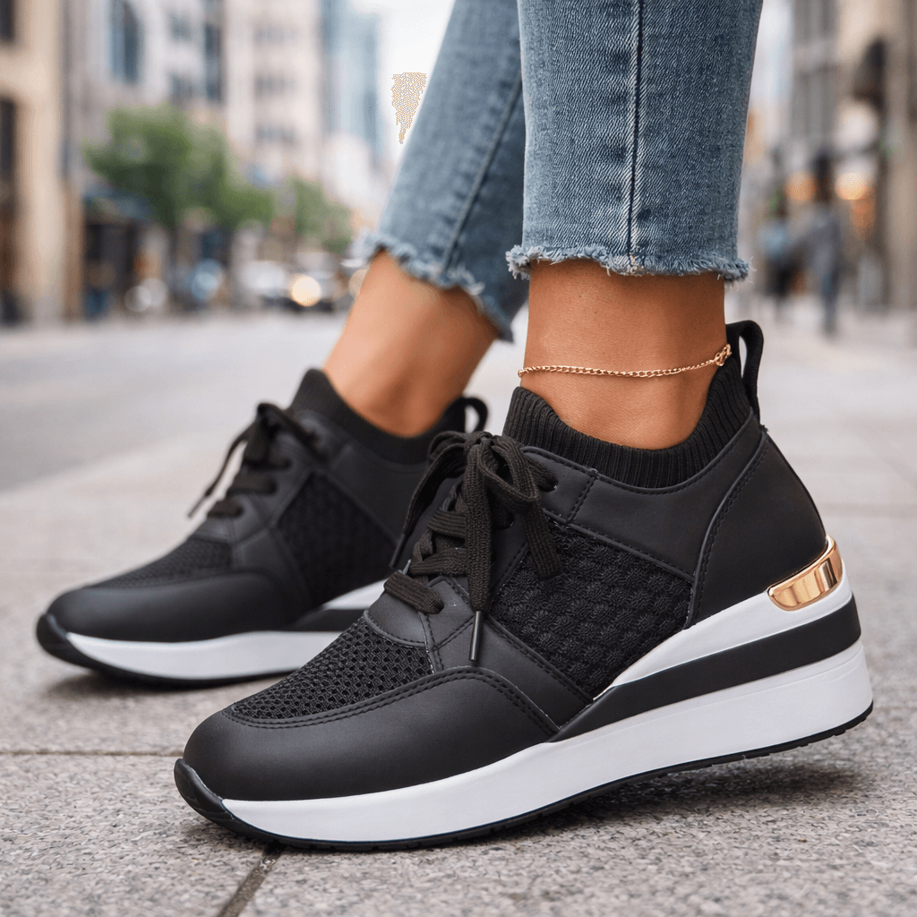 Women's Woven Mesh Casual Slip On Trainers Corvine
